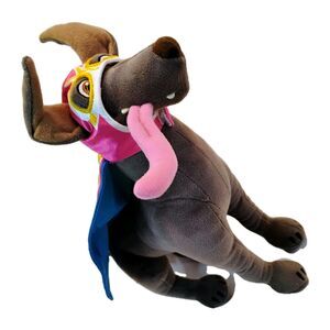 Disney Pixar Coco Dante Lucha Libre Toy 13" Plush w/ Removable Cape & Mask